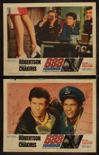 4h034 633 SQUADRON 8 LCs '64 Cliff Robertson, George Chakiris, The Winged Legend of World War II!