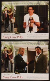 4h047 ALONG CAME POLLY 8 LCs '04 Ben Stiller, Jennifer Aniston, Philip Seymour Hoffman