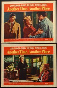 4h879 ANOTHER TIME ANOTHER PLACE 6 LCs '58 sexy Lana Turner has an affair w/young Sean Connery!