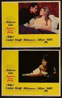 4h056 ANYONE CAN PLAY 8 LCs '68 sexy Ursula Andress, Virna Lisi, Claudine Auger & Marisa Mell!