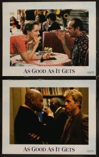 4h061 AS GOOD AS IT GETS 8 LCs '97 Jack Nicholson as Melvin, Helen Hunt, Greg Kinnear!