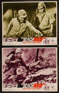 4h072 BEACH RED 8 LCs '67 Cornel Wilde, Rip Torn, World War II soldiers!