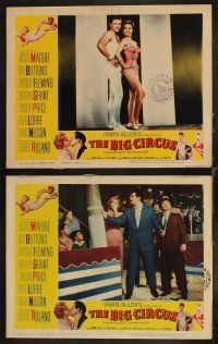 4h817 BIG CIRCUS 7 LCs '59 David Nelson, Kathryn Grant, Vincent Price & Victor Mature!