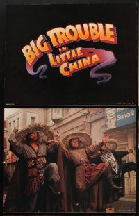 4h018 BIG TROUBLE IN LITTLE CHINA 9 LCs '86 Kurt Russel, Kim Cattrall, directed by John Carpenter!
