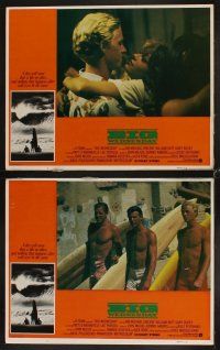 4h089 BIG WEDNESDAY 8 LCs '78 John Milius classic surfing movie, great images of surfers!