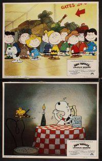4h101 BON VOYAGE CHARLIE BROWN 8 LCs '80 Peanuts, Snoopy, created by Charles M. Schulz!