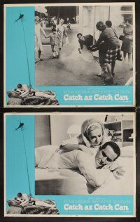 4h129 CATCH AS CATCH CAN 8 LCs '68 Vittorio Gassman, Martha Hyer, Italian comedy!