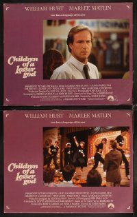 4h133 CHILDREN OF A LESSER GOD 8 LCs '86 William Hurt, Piper Laurie, Marlee Matlin