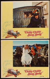 4h822 CHITTY CHITTY BANG BANG 7 LCs '69 Dick Van Dyke, Sally Ann Howes, English fantasy!