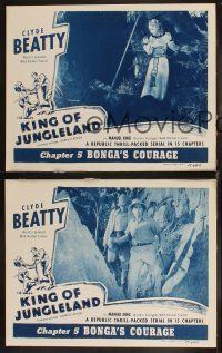 4h958 DARKEST AFRICA 3 chapter 5 LCs R49 greatest animal trainer Clyde Beatty, King of Jungleland!
