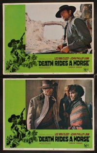 4h183 DEATH RIDES A HORSE 8 LCs '68 Lee Van Cleef, John Phillip Law, cool spaghetti western!
