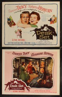 4h191 DESK SET 8 LCs '57 great images of Spencer Tracy & Katharine Hepburn!