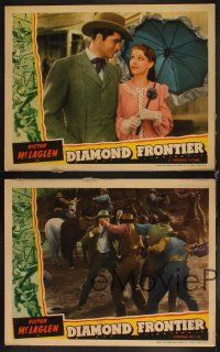 4h929 DIAMOND FRONTIER 4 LCs '40 Victor McLaglen, John Loder, Anne Nagel, South Africa!