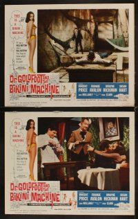 4h201 DR. GOLDFOOT & THE BIKINI MACHINE 8 LCs '65 Vincent Price, babes with kiss & kill buttons!