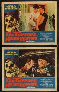 4h203 DR. TERROR'S HOUSE OF HORRORS 8 LCs '65 Peter Cushing, Christopher Lee, Donald Sutherland