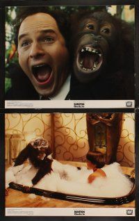 4h209 DUNSTON CHECKS IN 8 color 11x14 stills '95 Jason Alexander, Faye Dunaway, wacky orangutan!