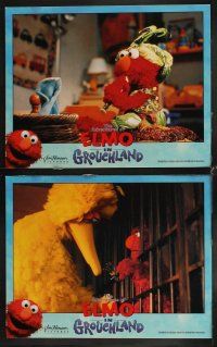 4h214 ELMO IN GROUCHLAND 8 LCs '99 Sesame Street Muppets, the good, the bad & the stinky!