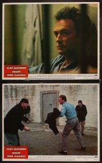 4h222 ESCAPE FROM ALCATRAZ 8 LCs '79 Clint Eastwood in famous prison, directed by Don Siegel