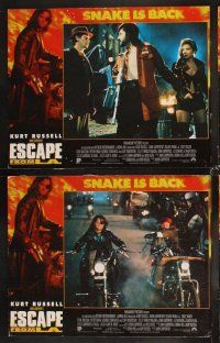 4h223 ESCAPE FROM L.A. 8 LCs '96 John Carpenter, Kurt Russell as Snake Plissken, Keach, Buscemi