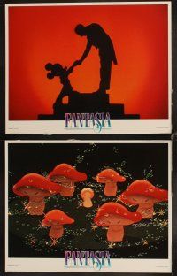 4h235 FANTASIA 8 LCs R90 great image of Mickey Mouse & others, Disney musical cartoon classic!