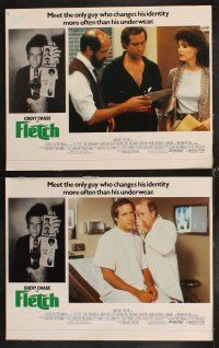 4h254 FLETCH 8 LCs '85 Michael Ritchie, wacky detective Chevy Chase, Dana Wheeler-Nicholson!