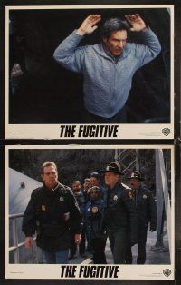 4h267 FUGITIVE 8 LCs '93 Harrison Ford is on the run from Tommy Lee Jones!