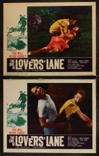 4h278 GIRL IN LOVERS' LANE 8 LCs '60 Brett Halsey & bad girl Joyce Meadows, too reckless to care!