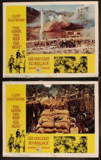 4h285 GOOD, THE BAD & THE UGLY 8 LCs '68 Clint Eastwood, Lee Van Cleef, Sergio Leone classic!