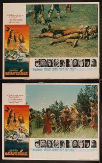 4h291 GRAYEAGLE 8 LCs '77 Iron Eyes Cody, Ben Johnson, cool Native American Indian images!