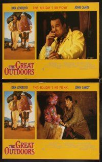 4h293 GREAT OUTDOORS 8 LCs '88 Dan Aykroyd, John Candy, Annette Bening, family vacation comedy!