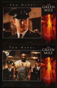 4h299 GREEN MILE 8 int'l LCs '99 Tom Hanks, Michael Clarke Duncan, Stephen King prison fantasy!