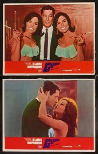 4h307 GUNN 8 LCs '67 detective Craig Stevens with sexy babes, directed by Blake Edwards!