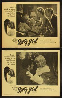 4h309 GYPSY GIRL 8 LCs '66 Hayley Mills & Ian McShane, directed by John Mills, Sky West & Crooked!