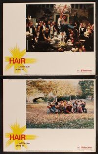 4h310 HAIR 8 LCs '79 Milos Forman, Treat Williams, musical, let the sun shine in!