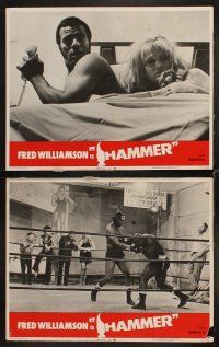 4h315 HAMMER 8 LCs '72 Fred Williamson, Vonetta McGee, cool blaxploitation images!