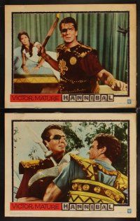 4h843 HANNIBAL 7 LCs '60 eyepatch-wearing warrior Victor Mature, Edgar Ulmer directed!