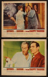 4h316 HAPPY THIEVES 8 LCs '62 Rita Hayworth & Rex Harrison, Joseph Wiseman!
