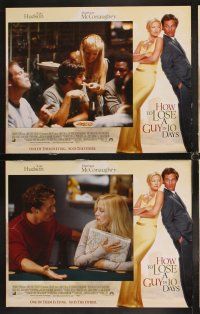 4h343 HOW TO LOSE A GUY IN 10 DAYS 8 LCs '03 Kate Hudson, Matthew McConaughey, they're both lying!