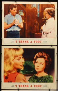 4h352 I THANK A FOOL 8 LCs '62 Susan Hayward would kill for love, Peter Finch may be the fool!