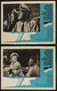 4h357 IN HARM'S WAY 8 LCs '65 John Wayne, Jill Haworth, Kirk Douglas, Otto Preminger!