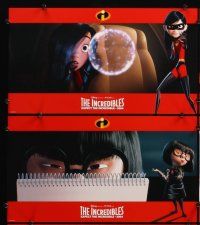 4h360 INCREDIBLES 8 9.5x17 LCs '04 Disney/Pixar animated sci-fi superhero family!