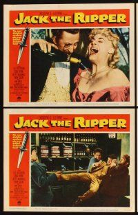 4h371 JACK THE RIPPER 8 LCs '60 American detective helps Scotland Yard find fabled killer!