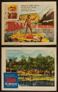 4h376 JEDDA THE UNCIVILIZED 8 LCs '56 great images of Australian Aborigines in the Outback!