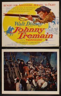 4h382 JOHNNY TREMAIN 8 LCs '57 Walt Disney, from the Esther Forbes novel, Hal Stalmaster