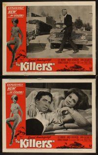 4h389 KILLERS 8 LCs '64 Don Siegel, Hemingway, Lee Marvin, sexy Angie Dickinson, Ronald Reagan!