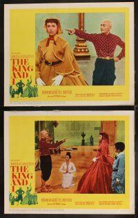 4h390 KING & I 8 LCs R65 Deborah Kerr & Yul Brynner in Rogers & Hammerstein's musical!