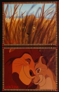 4h412 LION KING 8 LCs '94 classic Disney cartoon set in Africa, great images!