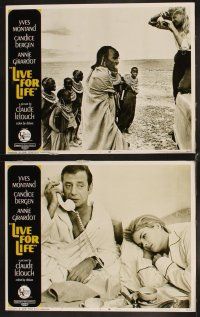 4h416 LIVE FOR LIFE 8 LCs '68 Claude Lelouch, Yves Montand, Candice Bergen, Annie Girardot