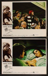 4h424 LOVE STORY 8 LCs '70 Ali MacGraw & Ryan O'Neal, directed by Arthur Hiller!