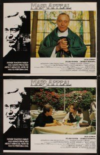 4h446 MASS APPEAL 8 English LCs '84 Jack Lemmon, Zelijko Ivanek, Charles Durning, Glenn Jordan